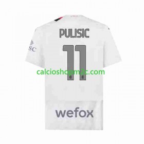 AC Milan Christian Pulisic 11 Maglia Trasferta 2023/2024 Manica Corta